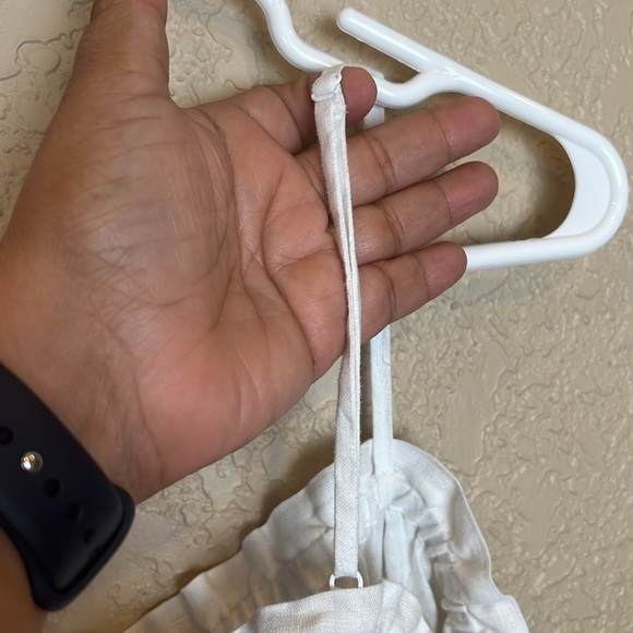 Aritzia Wilfred Vermeer Linen Camisole Ruffle Baby Doll Flowy Top Size Large - Picture 6 of 11